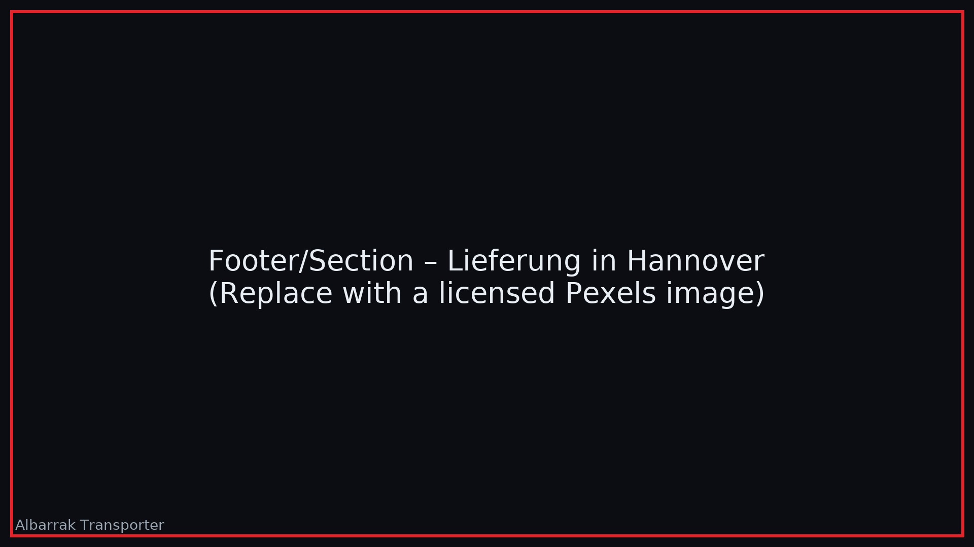 Lieferung in der Stadt